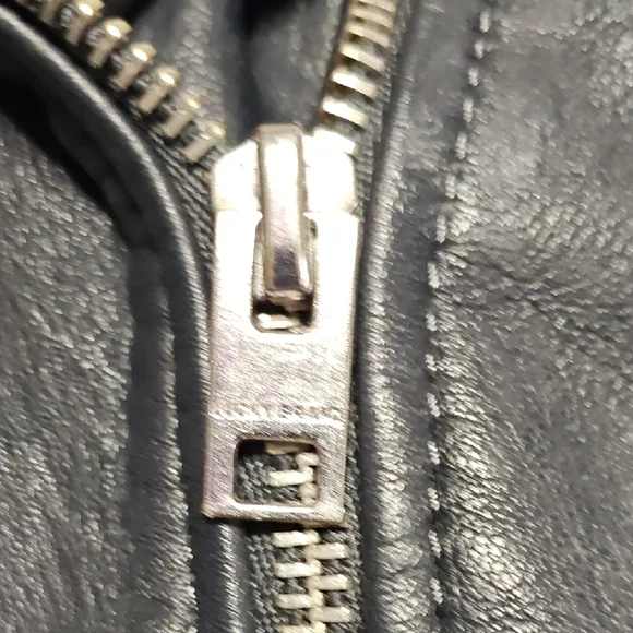 Lucky Brand Black Lamb Leather motor Jacket Size XS